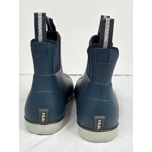 HUK Performance Waterproof Rogue Wave Boots Men’s 12 Navy Blue Pull On - Picture 5 of 15